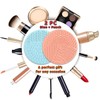 2 Pieces Silicone Makeup Brush Cleaner, YalsFTY Cosmetic Brush Scrubber