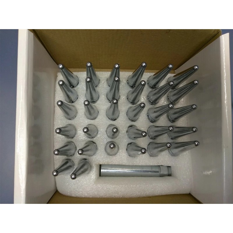 Coyote Spline Spike Lug Nuts Wheel Installation Kit 251848 CHROME