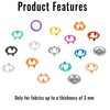 rietegio Snap Button Fastener Kit 250 Sets Poppers Fasteners with