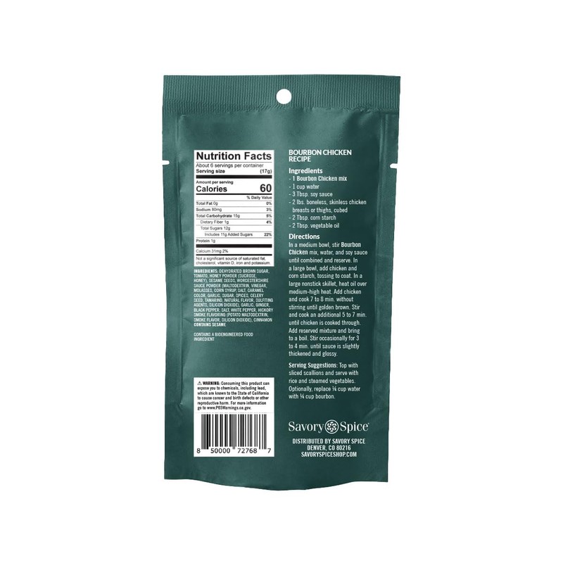 Savory Spice Bourbon Chicken Spice & Easy (3.55 oz) -