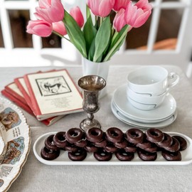 Joyva Jell Rings | Gift Box of 60 Sweet Jell Center Rings with Smooth Dark Chocolate Coating | 807g, 30.7oz