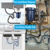 Cinsda Flexible Sink Drain Pipe, 1-1/2 P-trap with Adapter, Expandable