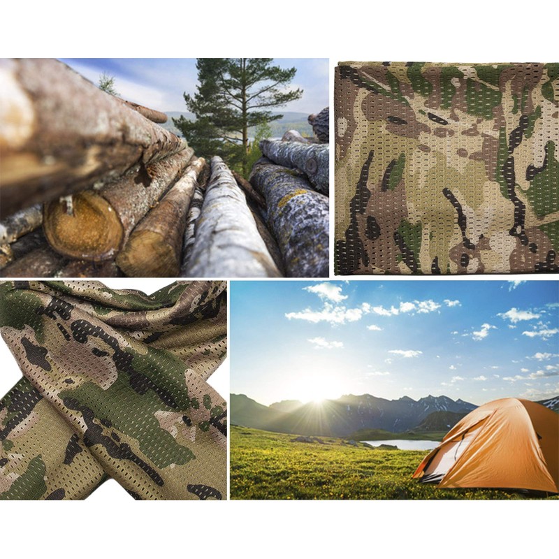 Outdoor Saxx® Multifunctional Hunting Fishing Mesh Neck Gaiter 154x48cm Camouflage,