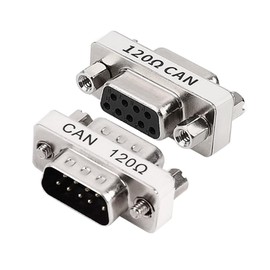 5Pair DB9 Male to Female CAN Bus Built-in 120 Ohm Terminating Resistor