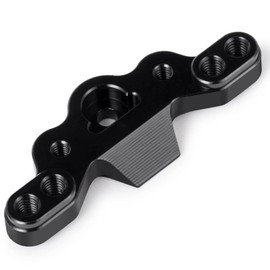 JGGZONE RC Car CNC Machined Aluminum Front Camber Block Upgrades Parts Accessories Compatible with 1/16 Losi Mini-B RC Car Buggy Replacement Parts - 1Pc Set Black