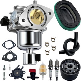 KT735 KT740 Carburetor Kit for Kohler 7000 Series KT725 KT730 KT745 Engine 22HP 23HP 24HP 25HP 26HP replaces 3285367S,1685319-S,3285363S,853-50-S,with Air Filter Oil Filter Kit