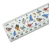 Northeastern Birds Pattern 12 Inch Standard and Metric Plastic Ruler
