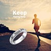 Anxiety Ring For Men Women Keep Going Spinner Ring 925