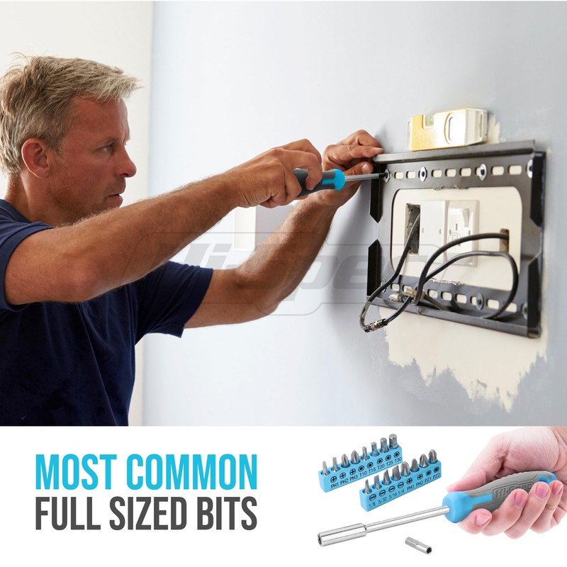 Hi-Spec 42pc Blue Household DIY Tool Set. Home, Office and