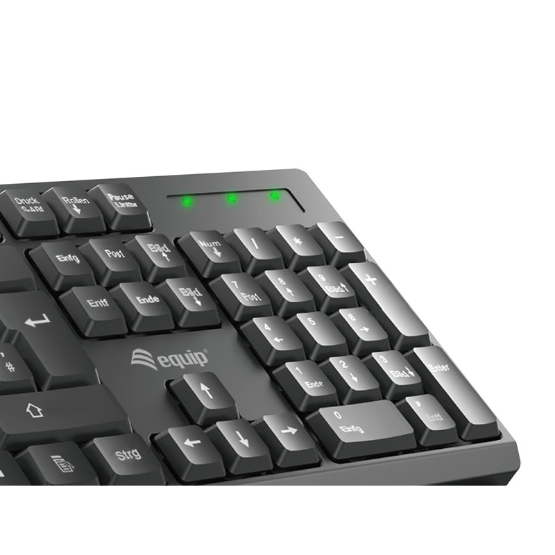equip Wireless Tastatur+ Maus Layout spansich schwarz