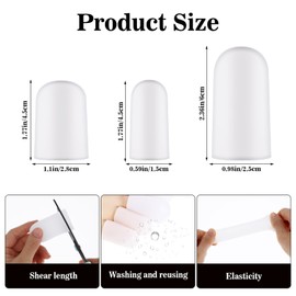 WLLHYF 8 Stück Großzehenschutz Gel-Zehenkappe für Große Zehen Silikon-Zehenärmel Gel-Stiefel-Zehenschutz Großzehenabdeckungen für Männer und Frauen (2 Paar Groß 1 Paar Mittel 1 Paar Klein)