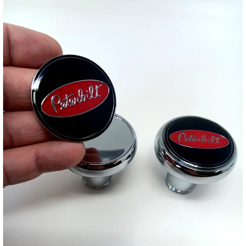 upt Peterbilt Air Valve Brake Knob Chrome Tractor Trailer black
