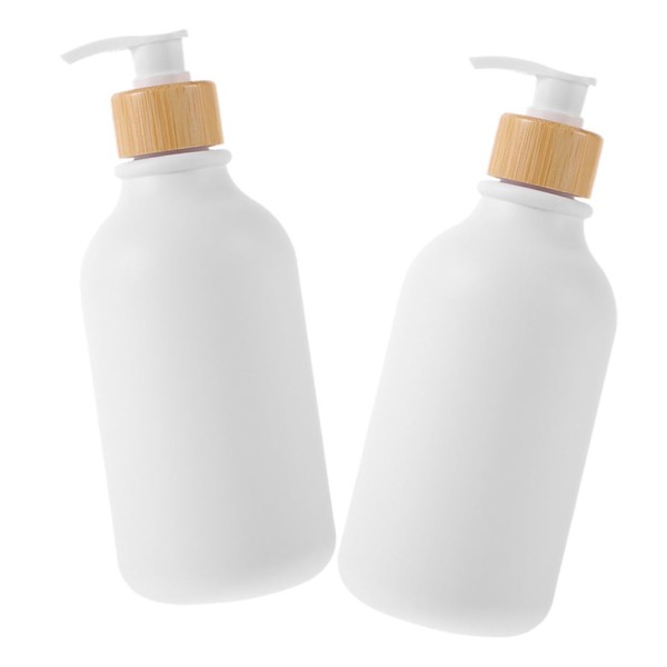 FELTECHELECTR 2pcs Press Lotion Bottle Dispenser Hand Soap Refill Pump