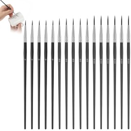 RAHHLIZS 60Pcs Thin Paint Brushes Set Fine Tip Detail Brushes