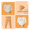 Baby Boys Infant Layette Set Baby 4-Piece Bodysuits Pants Set