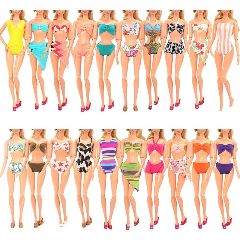 BARWA 12 Items 5 Psc Swimsuits Bathing Clothes Bikini One