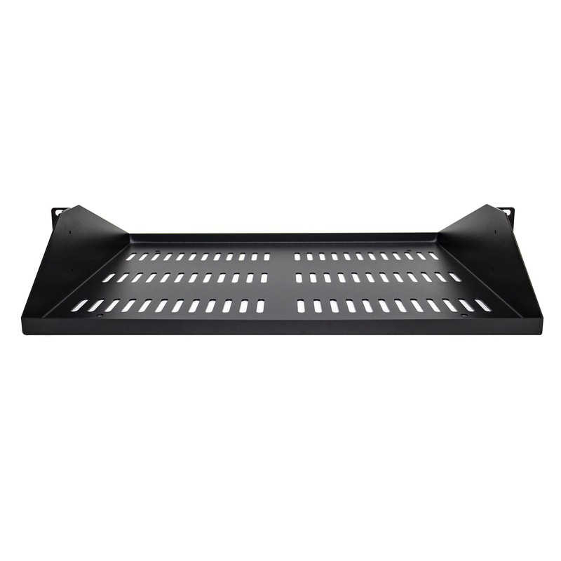 StarTech.com 2U Server Rack Shelf, Center Mounted Universal Vented Rackmount