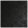 XUANINY 5-Sheet Peel and Stick Backsplash Tiles Black Surface Aluminum