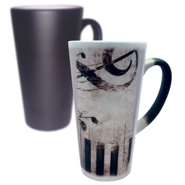 * Taza Mágica 17 Oz Música * Piano. Notas musicales. Músico