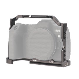 EOS R8 Cage, Hersmay Aluminium Camera Cage for Canon EOS R8 Mirrorless Cameras, Vlogging Video Shooting Filmmaking Rig Stabiliser with 1/4 Inch Attachment and 3/8 Inch Arri Mounting Hole