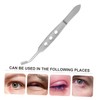 Outanaya Rectangular Head Eyelid Massage Tweezers Eyelid Gland Expressor Forceps