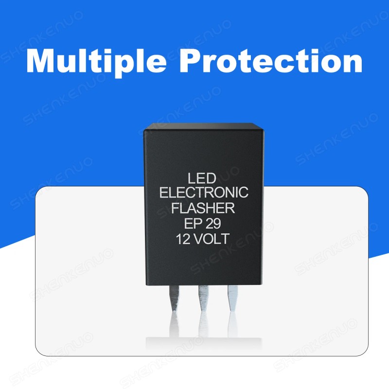 SHENKENUO 4-Pin LED Flasher Relay Fix For Chevy Silverado Suburban