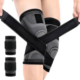 Rodilleras Y Muñequeras Deportivas Elásticas Compresión Gym                                                                                           
