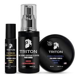Kit para Crecimiento de Barba con Suero y Cera, Hombre, 3 Piezas