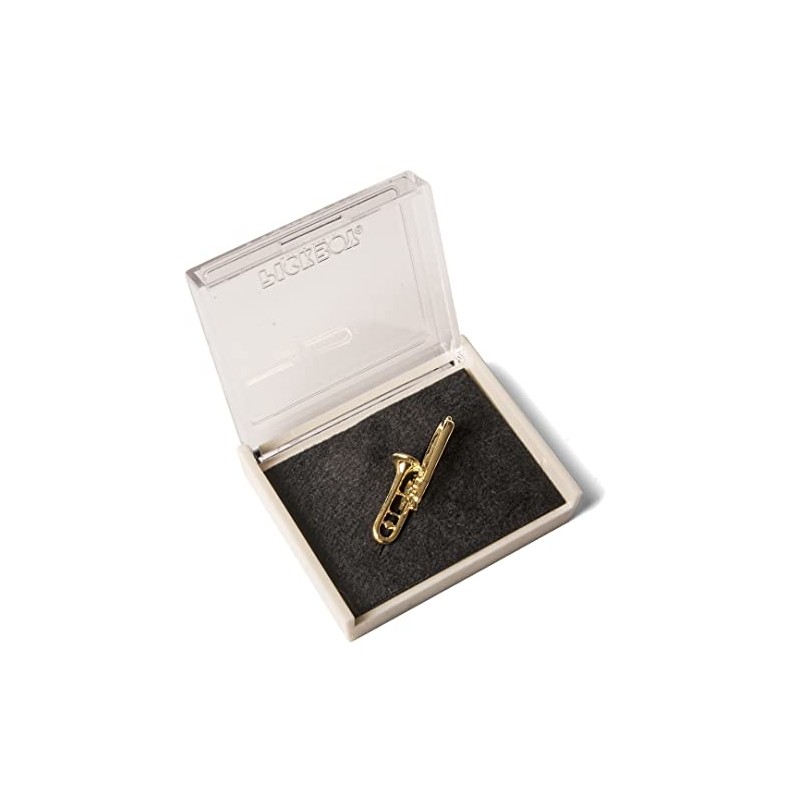 GEWA Unisex Trombone Brooch Pin Gold Tone 980035