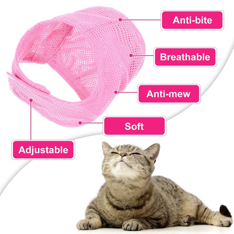 Patelai 5 Pcs Cat Bathing Bag Set Cat Grooming Bag
