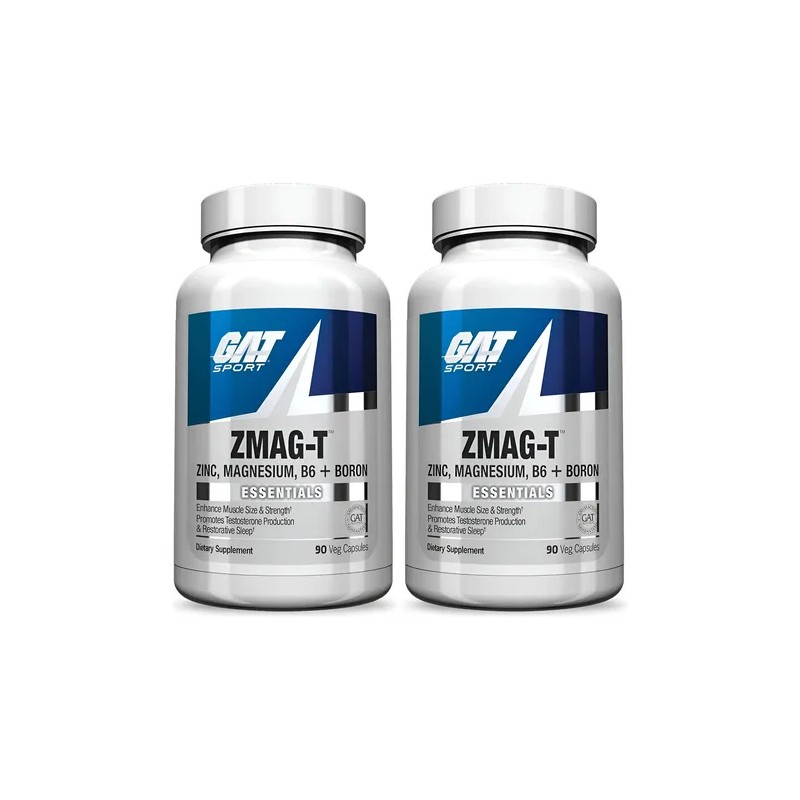 Gat Sport Essentials Zmag-t Zinc, Magnesio, B6 Boro 2 Pack