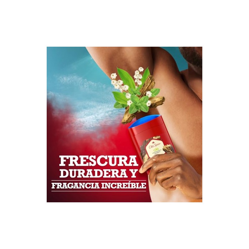 Old Spice Desodorante en barra para hombre Leña 50 g