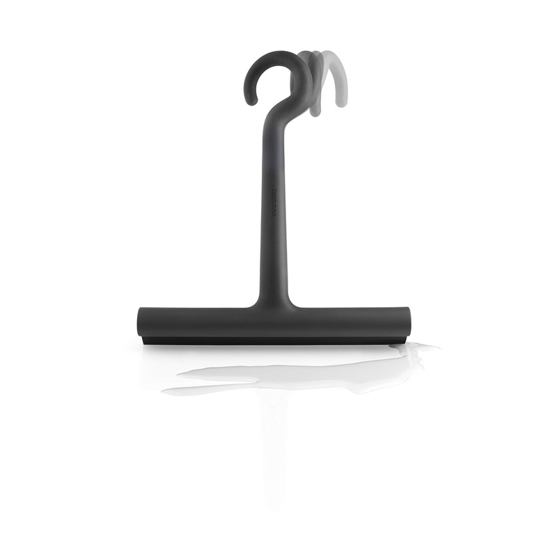 EVA SOLO Shower Squeegee, Elastic Hook for Hanging, Black