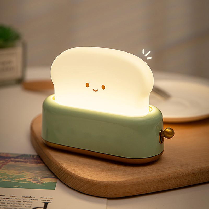 Bread Maker Night Light USB Rechargeable Stepless Dimming LED Desk