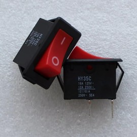 AC 125250V Rocker Switch for HY35C, Easy On Off Control for Industrial and Household