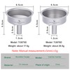 Boundless Voyage Titanium Funnels Kitchen Funnel Set, Hip Flask Funnel,