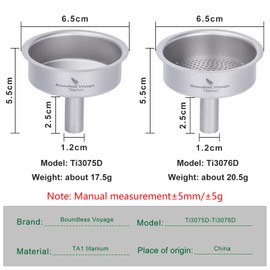 Boundless Voyage Titanium Funnels Kitchen Funnel Set, Hip Flask Funnel, Small Metal Funnels, Kitchen Funnels for Essential Oil, Spices, Flask