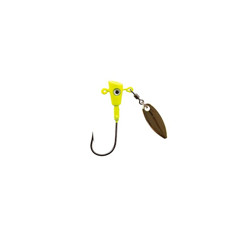 Fin Spin Jighead Chartreuse 1/8