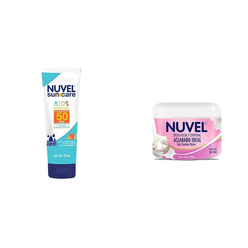 Nuvel SunCare Protector Solar Kids para Cara y Cuerpo, 50
