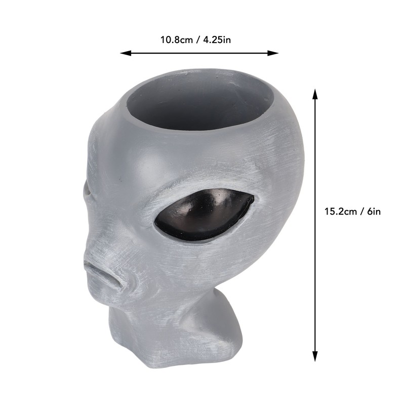 Alien Flower Pot Head Planter Pot Cute Resin Succulent Planter