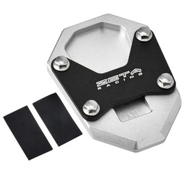 ZETA RACING CRF250L/RALLY '23 Side Stand Extender, Extra Contact Area, Sand, Gravel, Asphalt, Sinking, Stainless Steel Bolts, Heavy Duty, Anti-Rattle Rubber Sheet, G5084