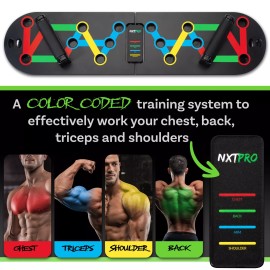 Unbranded Foldable Push Up Board Strength Training Home Gym Fitness Equipment Men & Women