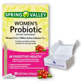 Womens Probiotic for ph Balance Women's Total Care 30 Capsules (Pack of 1), Boxed by Fusion Shop Store