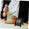 Mikinona 10pcs Acrylic Number Plate Table Cards Shape Markers Reusable
