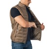 Alpine Swiss Clark Mens Lightweight Down Alternative Vest Jacket Taupe