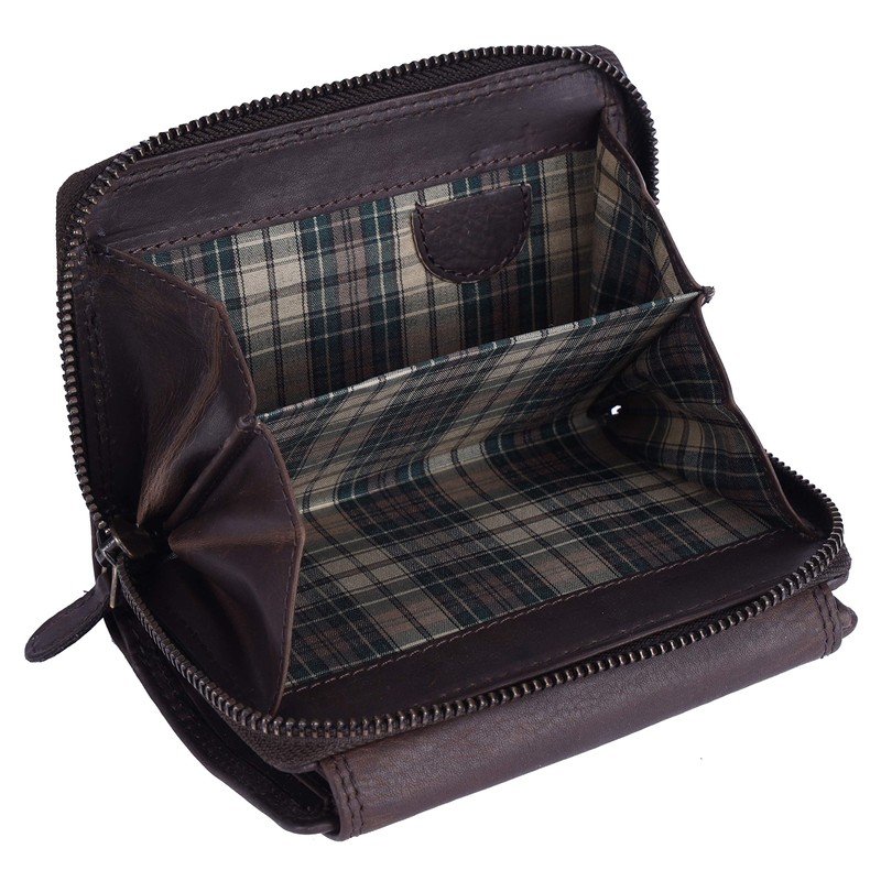 Chunkyrayan Genuine Leather Women's Purse, High-Quality, Vintage, RFID Protection, Includes