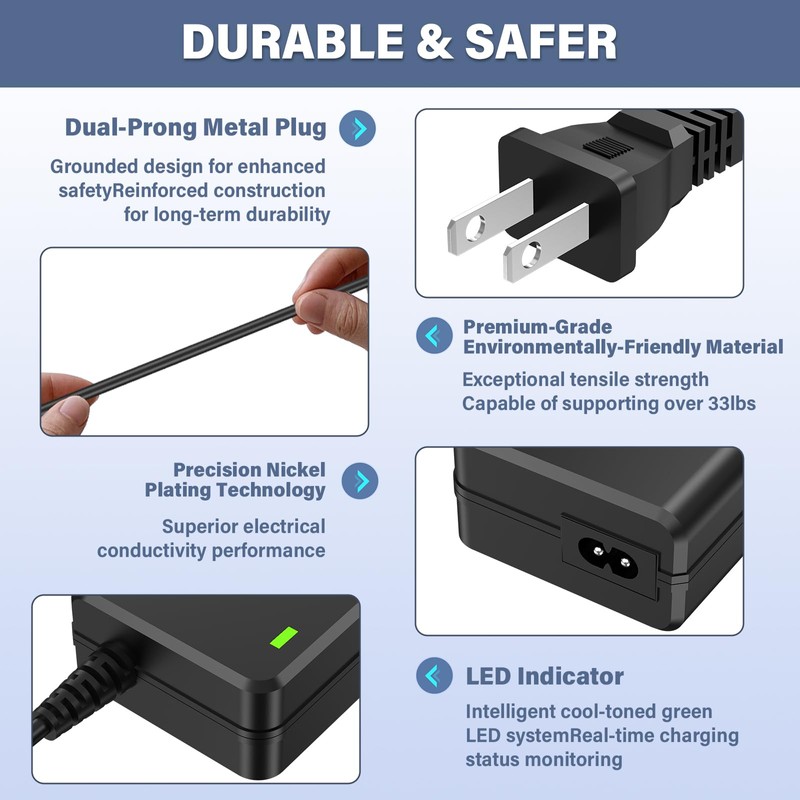 12V Charger Adapter for Donner 88 Key Keyboard Piano DEP-10