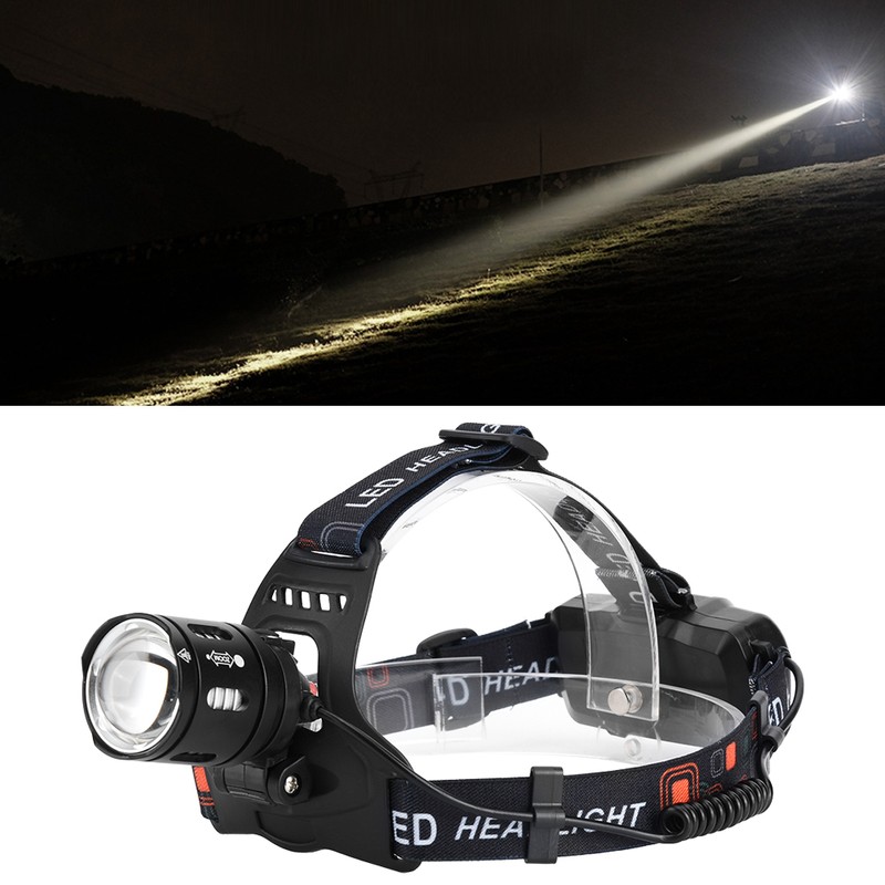 P50 LED Headlight Headlamp Waterproof Fashlight 3500LM 3 Lighting Modes