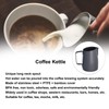 400ml Black PTFE Oblique Mouth Milk Frothing Jug 304 Stainless
