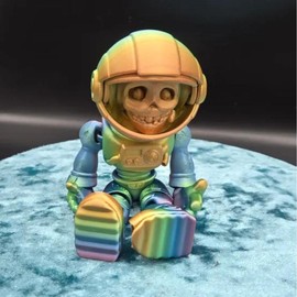 Astronaut Skeleton 3D Printed - Designed by Flexi Factory - Color: Rainbow